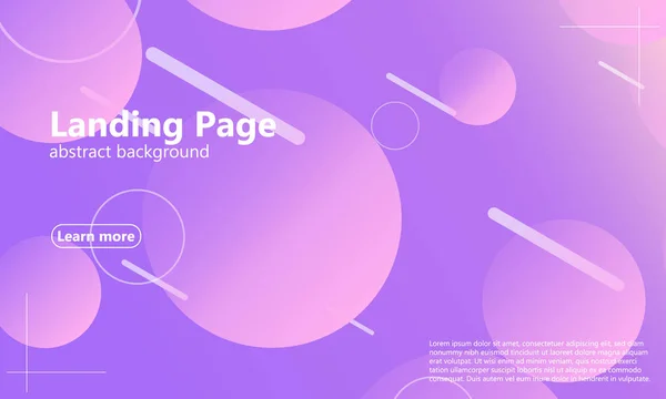 Landing page. Geometric background. — Stock Vector