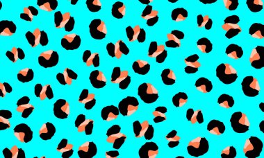 Leopar baskı tasarımı. Hayvan deri desen.
