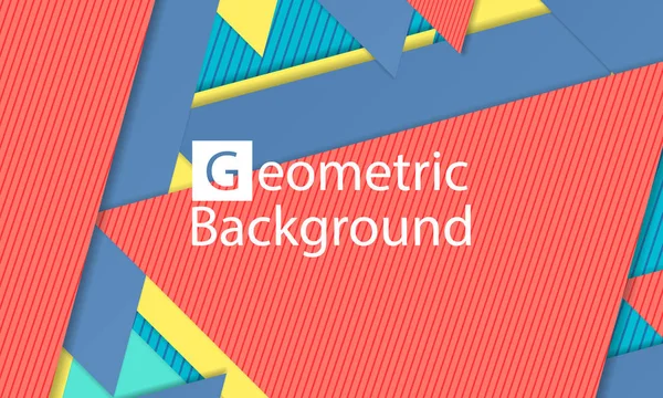 Geometrischer Hintergrund. abstrakte Vektorillustration. — Stockvektor