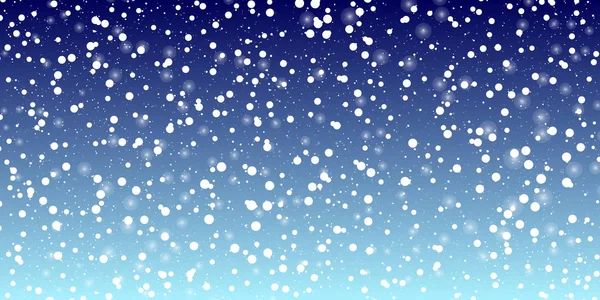 Schnee im Hintergrund. Winterhimmel. Vektor. — Stockvektor