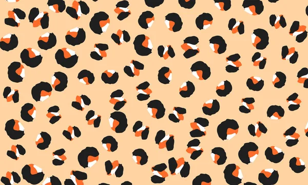 Leopard print design. Animal skin pattern. — Stock Vector