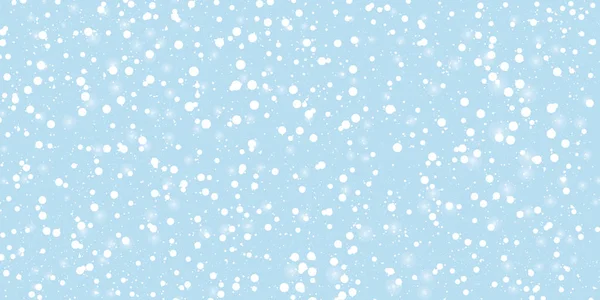 Fondo de nieve. Cielo de invierno. Vector . — Vector de stock