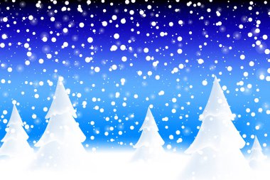 Mutlu Yıllar 2020. Düşen kar.