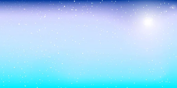 Fondo de nieve. Cielo de invierno. Vector . — Vector de stock