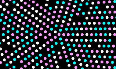 Vektör çizimi. Renkli polka noktaları deseni.