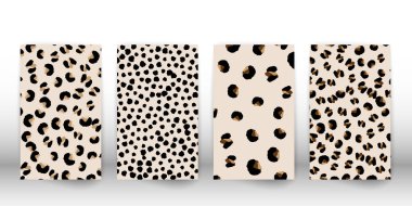 Leopar baskı tasarımı. Hayvan deri desen.