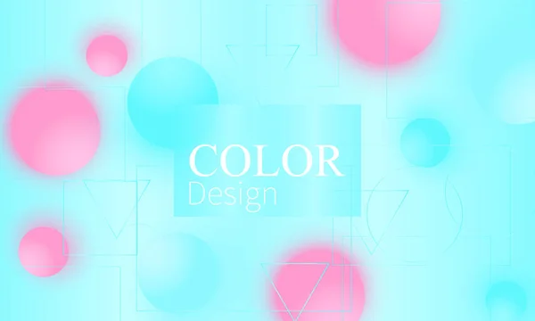 Design astratto dello sfondo. Palle rosa e blu — Vettoriale Stock