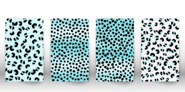 Leopar baskı tasarımı. Hayvan deri desen.