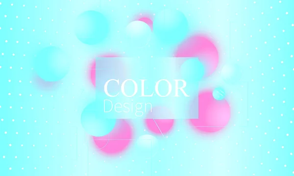 Design astratto dello sfondo. Palle rosa e blu — Vettoriale Stock