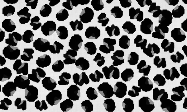 Huella de leopardo. Patrón de piel animal . — Vector de stock