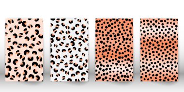 Leopar baskı tasarımı. Hayvan deri desen.