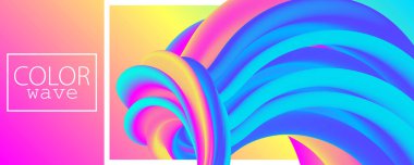 Yaz Arkaplanı. Sıvı akışı. Moda Posteri.