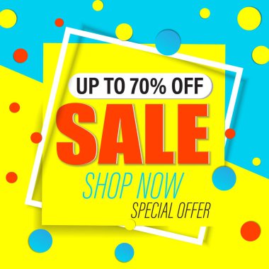 Süper indirim. Vektör. Yaz İndirimi Afişi.