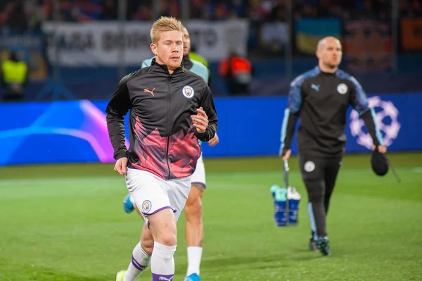 Harkov, Ucraina 18 septembrie 2019: Fotbalistul lui Manchester City Kevin De Bruyne — Fotografie, imagine de stoc