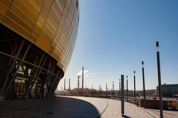 Ver Stadion Energa Baltic Arena Stadium Energa Estadio Fútbol Gdansk — Foto de Stock