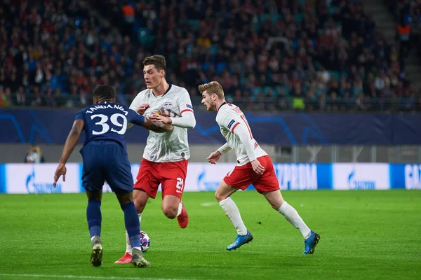 Leipzig Allemagne Mars 2020 Timo Werner Patrick Schick Japhet Tanganga — Photo