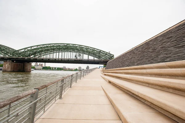 Colonia Alemania Mayo 2019 Historia Bridge Love Puente Hohenzollern Famoso — Foto de Stock
