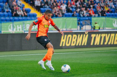 Kharkiv, Ukrayna - 4 Ağustos 2019: UPL Shakhtar - Karpaty
