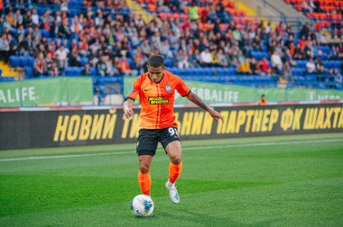 Kharkiv, Ukrayna - 4 Ağustos 2019: UPL Shakhtar - Karpaty