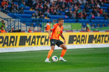 Kharkiv, Ukrayna - 4 Ağustos 2019: UPL Shakhtar - Karpaty