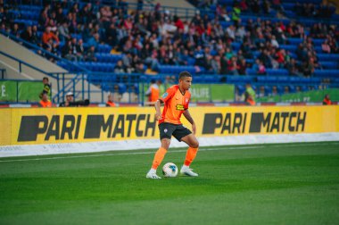 Kharkiv, Ukrayna - 4 Ağustos 2019: UPL Shakhtar - Karpaty