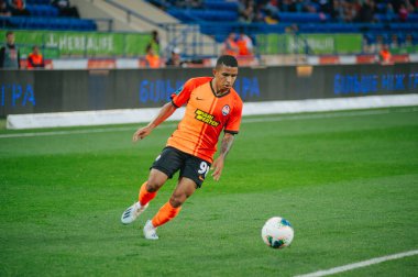 Kharkiv, Ukrayna - 4 Ağustos 2019: UPL Shakhtar - Karpaty