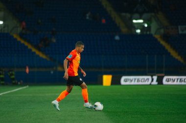 Kharkiv, Ukrayna - 4 Ağustos 2019: UPL Shakhtar - Karpaty