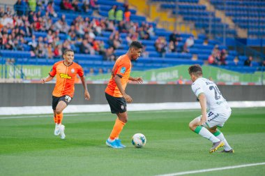 Kharkiv, Ukrayna - 4 Ağustos 2019: UPL Shakhtar - Karpaty