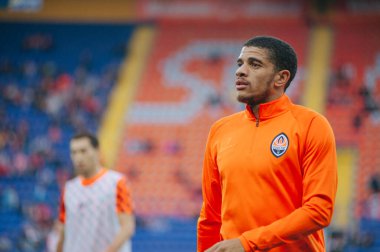 Kharkiv, Ukrayna - 4 Ağustos 2019: UPL Shakhtar - Karpaty