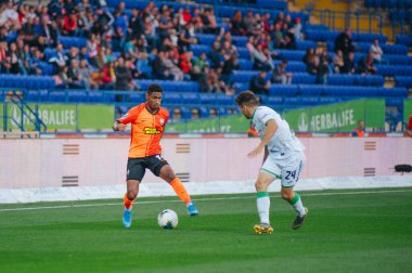 Kharkiv, Ukrayna - 4 Ağustos 2019: UPL Shakhtar - Karpaty