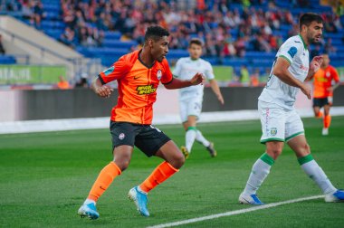 Kharkiv, Ukrayna - 4 Ağustos 2019: UPL Shakhtar - Karpaty