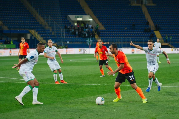 Kharkiv Ukrajna 2019 Augusztus Izmos Upl Shakhtar Karpaty Mérkőzésén — Stock Fotó