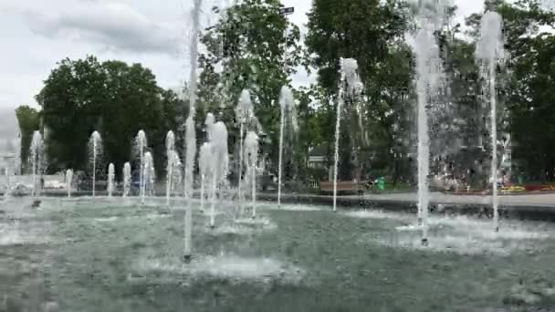 Primer Plano Del Agua Fuente — Vídeos de Stock