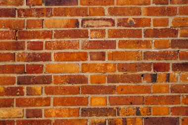 Doku arka planı. Eski kırmızı tuğla duvar.