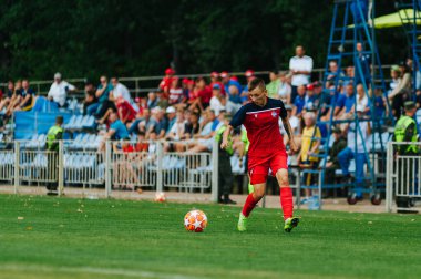 Kharkiv, Ukrayna - 10 Ağustos 2019: Bayanlar ligi şampiyonu Minsk - Split