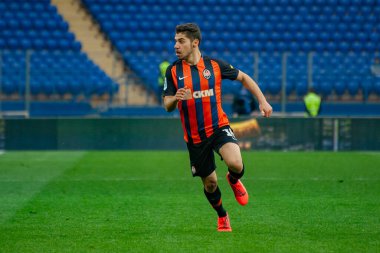 Kharkiv, Ukrayna - 13 Nisan 2019: Manor Solomon, Shakhtar 'ın orta saha oyuncusu Zorya Luhansk maçında
