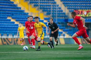 Kharkiv, Ukrayna - 24 Haziran 2020: PFL Metallist-1925 - Metalurg 