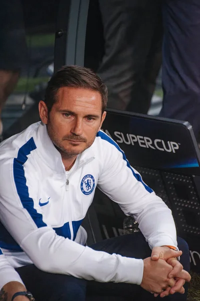 Istanbul Turkey August 2019 Frank Lampard Head Coach Manager Chealse — Stock Photo, Image