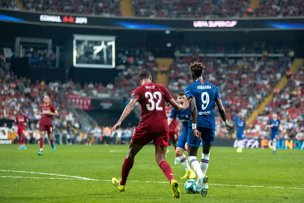 イスタンブール トルコ 8月14 2019 Uefaスーパーカップ決勝戦VsリバプールFc中のタミー アブラハム — ストック写真