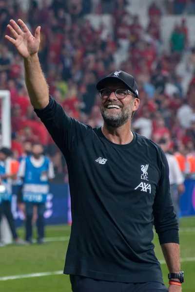 Istanbul Turecko Srpna 2019 Jurgen Klopp Manažer Liverpoolu Konci Utkání — Stock fotografie