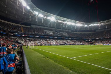 ISTANBUL, TURKEY - 14 Ağustos 2019: Vodafone Arena UEFA Süper Kupası Liverpool - Chelsea