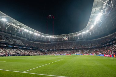 ISTANBUL, TURKEY - 14 Ağustos 2019: Vodafone Arena UEFA Süper Kupası Liverpool - Chelsea