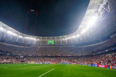 ISTANBUL, TURKEY - 14 Ağustos 2019: Vodafone Arena UEFA Süper Kupası Liverpool - Chelsea
