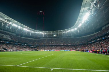ISTANBUL, TURKEY - 14 Ağustos 2019: Vodafone Arena UEFA Süper Kupası Liverpool - Chelsea