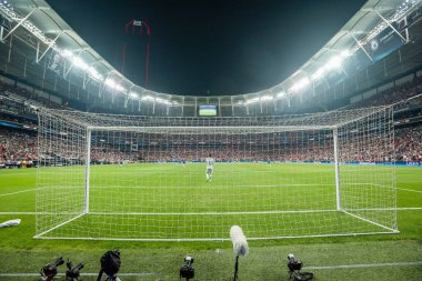 ISTANBUL, TURKEY - 14 Ağustos 2019: Vodafone Arena UEFA Süper Kupası Liverpool - Chelsea
