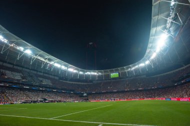ISTANBUL, TURKEY - 14 Ağustos 2019: Vodafone Arena UEFA Süper Kupası Liverpool - Chelsea