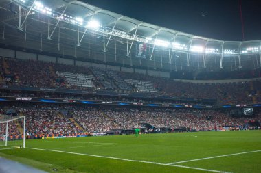 ISTANBUL, TURKEY - 14 Ağustos 2019: Vodafone Arena UEFA Süper Kupası Liverpool - Chelsea