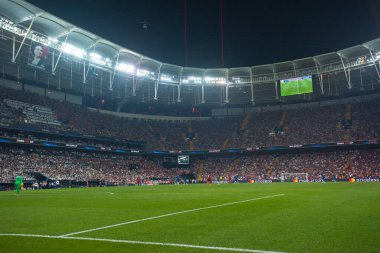ISTANBUL, TURKEY - 14 Ağustos 2019: Vodafone Arena UEFA Süper Kupası Liverpool - Chelsea