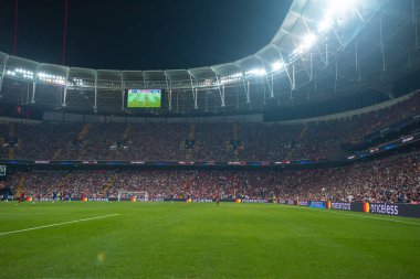 ISTANBUL, TURKEY - 14 Ağustos 2019: Vodafone Arena UEFA Süper Kupası Liverpool - Chelsea