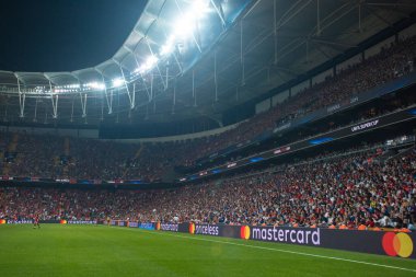 ISTANBUL, TURKEY - 14 Ağustos 2019: Vodafone Arena UEFA Süper Kupası Liverpool - Chelsea